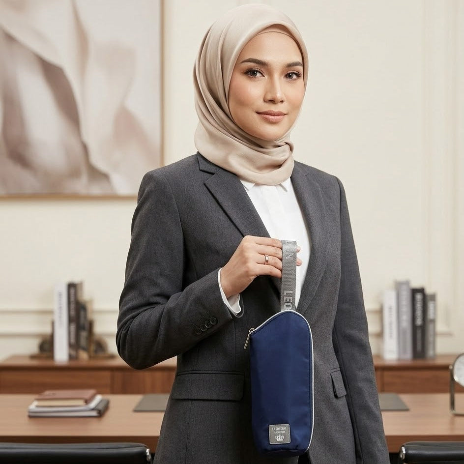 .حافظة رضاعة حرارية متطورة من ليكوين باللون الأزرق