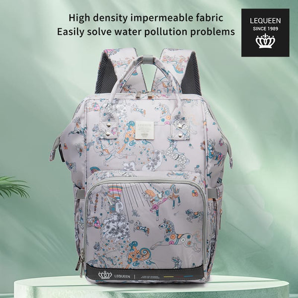 Lequeen Diamond 7TH Edition Soft Waterproof Original mommy bag - الجيل السابع الدايموند من ليكوين
