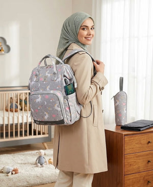Lequeen Diamond 7TH Edition Soft Waterproof Original mommy bag - الجيل السابع الدايموند من ليكوين
