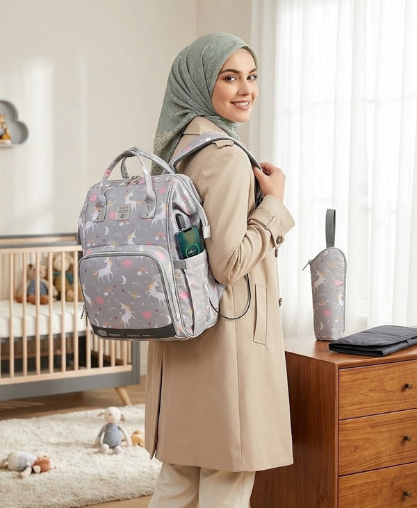 Lequeen Diamond 7TH Edition Soft Waterproof Original mommy bag - الجيل السابع الدايموند من ليكوين