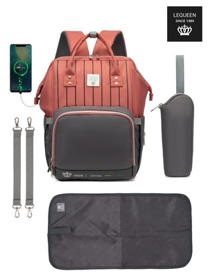 Lequeen Diamond 7TH Edition Soft Waterproof Original mommy bag - الجيل السابع الدايموند من ليكوين