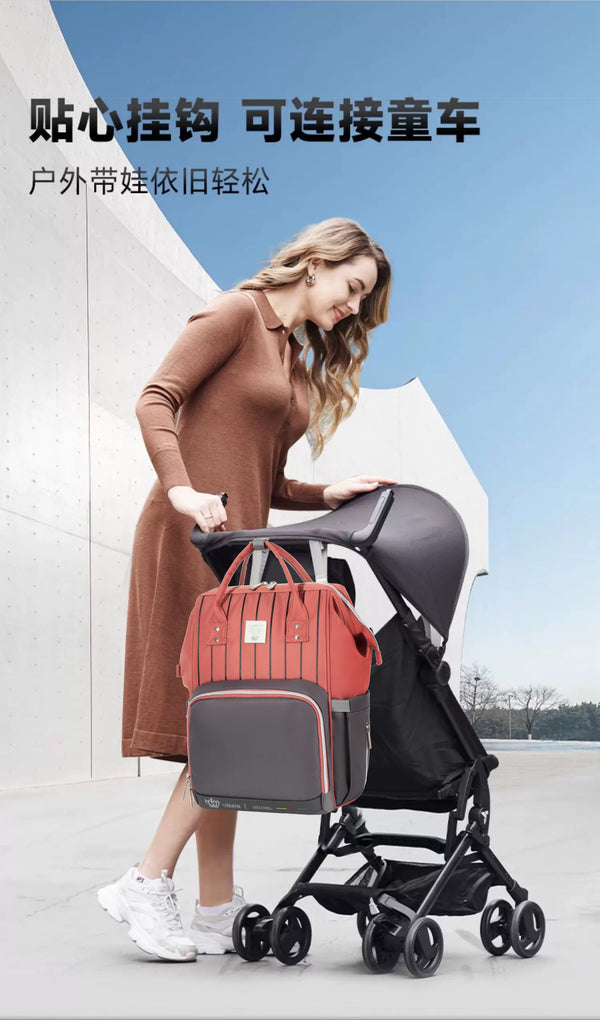 Lequeen Diamond 7TH Edition Soft Waterproof Original mommy bag - الجيل السابع الدايموند من ليكوين