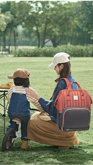 Lequeen Diamond 7TH Edition Soft Waterproof Original mommy bag - الجيل السابع الدايموند من ليكوين