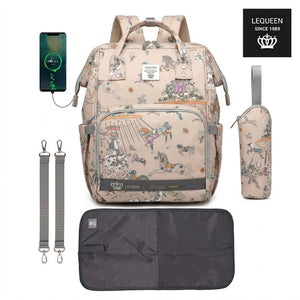 Lequeen Diamond 7TH Edition Soft Waterproof Original mommy bag - الجيل السابع الدايموند من ليكوين