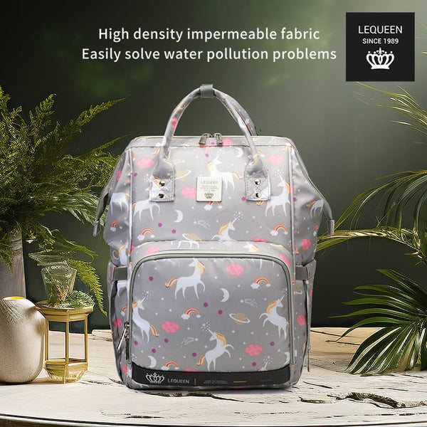 Lequeen Diamond 7TH Edition Soft Waterproof Original mommy bag - الجيل السابع الدايموند من ليكوين