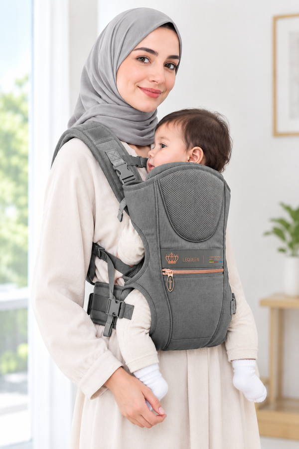 LEQUEEN Baby Carrier Grey Gold