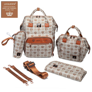 Lequeen 8th Generation New White Gold Set مجموعه ليكوين الجيل الثامن جديد بغطاء ابيض - ذهبي