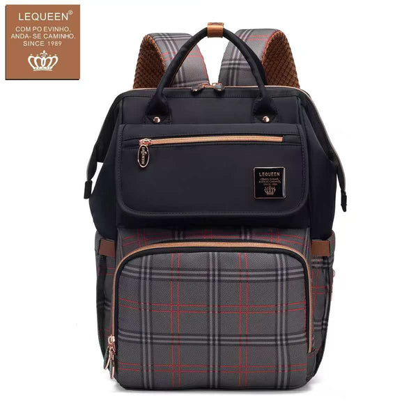 Lequeen 8th Generation New Cover Black Carohat Gold ليكوين الجيل الثامن جديد غطاء كاروهات اسود - ذهبي