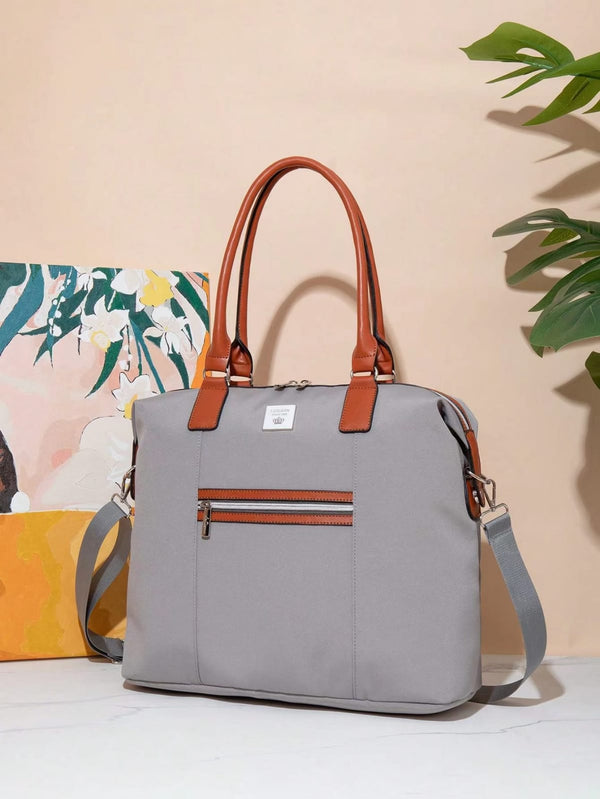 Lequeen Diamond 7TH Edition Waterproof Original mommy bag – الجيل السابع الدايموند شولدر رصاصي من ليكوين