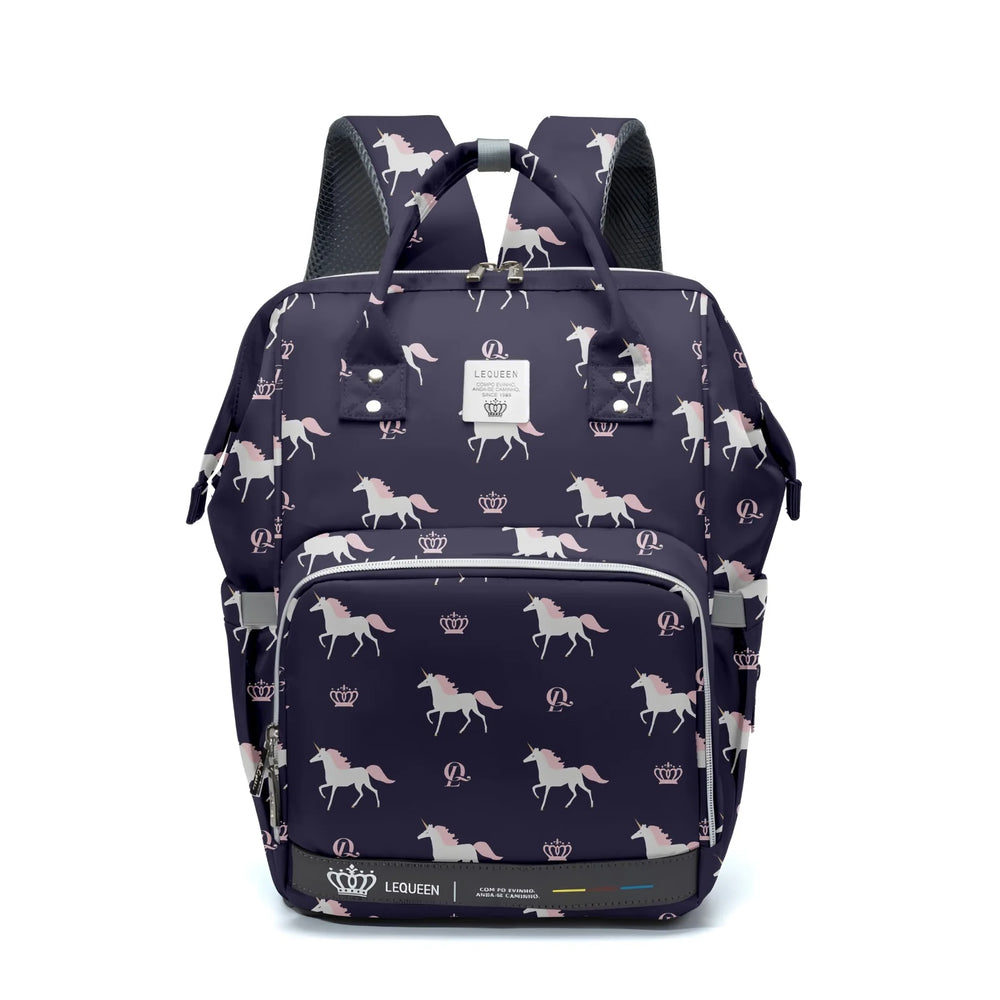 Lequeen Diamond 7TH Edition Soft Waterproof Original mommy bag - الجيل السابع الدايموند من ليكوين يونيكون جديد كحلي