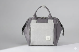Lequeen Mini Diamond 7TH Edition Soft Waterproof Original mommy bag - Mini Croco Grey ليكوين كروس ميني باج أعلى فئة