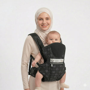 LEQUEEN Baby Carrier Black Crown