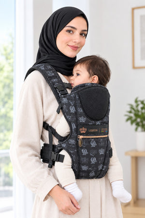LEQUEEN Baby Carrier LQ Tag Black Gold