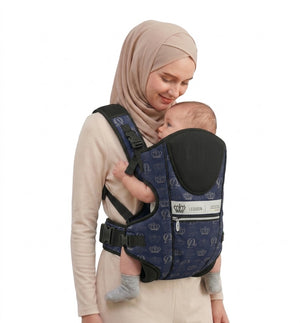 LEQUEEN Baby Carrier Carohat Blue Crown
