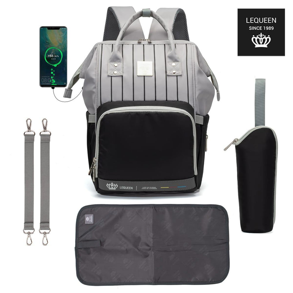 Lequeen Diamond 7TH Edition Soft Waterproof Original mommy bag - الجيل السابع الدايموند من ليكوين