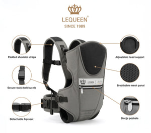 LEQUEEN Baby Carrier Grey